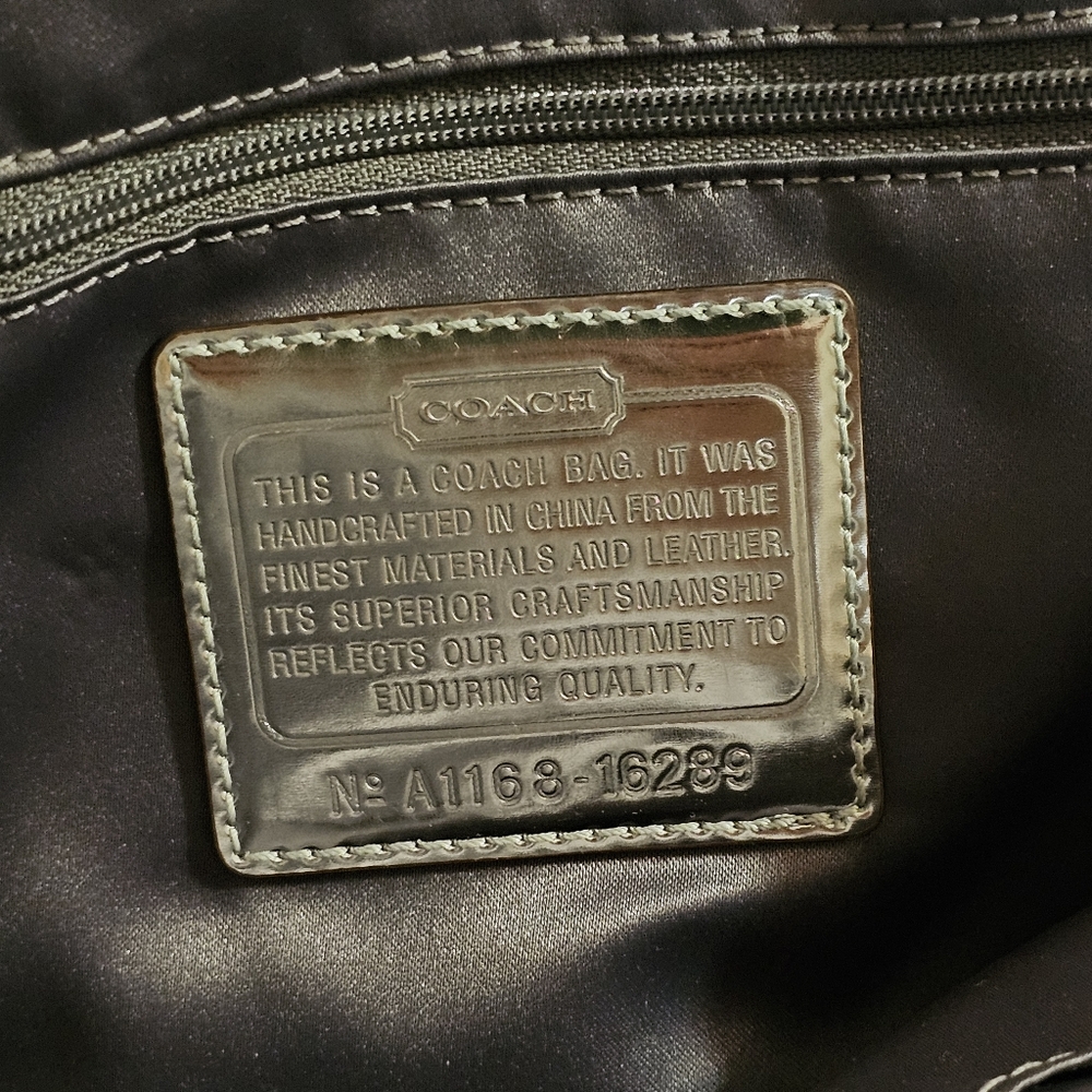Coach Cream Signature Tote Bag - Picture 7 of 15
